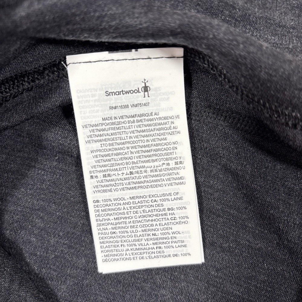 Smartwool Women's Sz S Charcoal Heather Thermal Merino Base Layer Bottom $125 - Picture 5 of 11